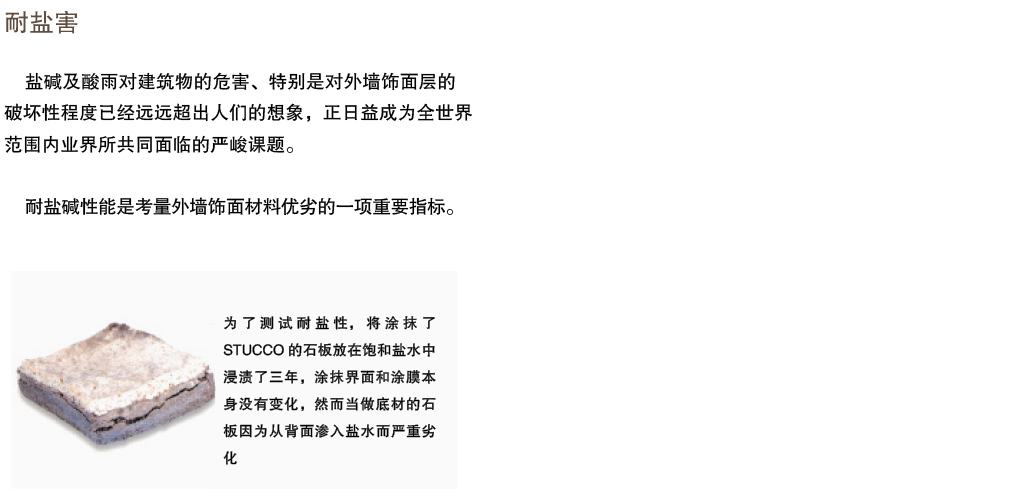 泰斯特愛丁堡灰泥外墻W220系列產品優勢 耐久性