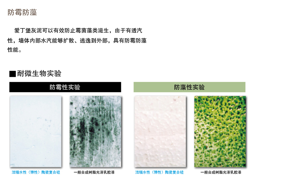 泰斯特愛丁堡灰泥外墻W220系列產品優勢 防霉防藻